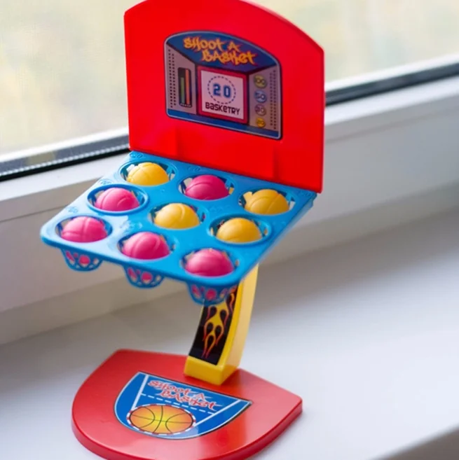 Игрушка детская развивающая мини-игра пальцевая стрельба Баскетбол настольная игра