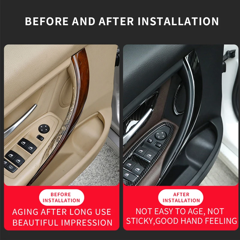 Suitable for 13-19 BMW 3 Series F30 door handle 320li interior armrest F34 door handle F32 inner protective cover