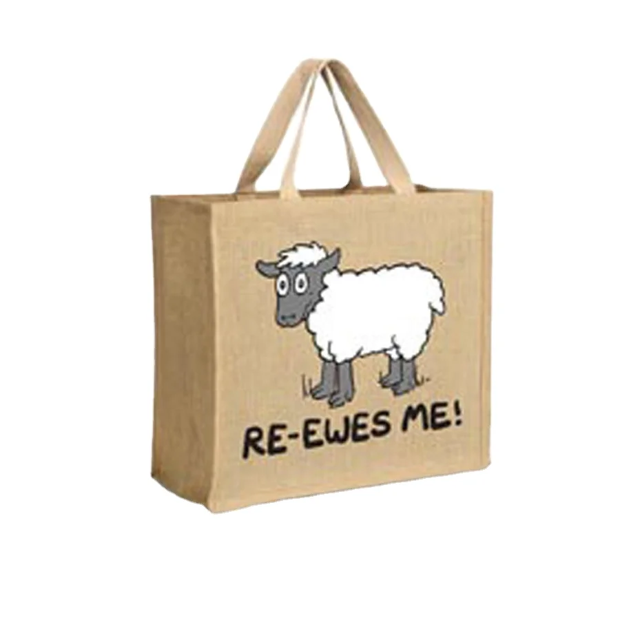 Натуральные многоразовые большой из джута тотализатор мешок хозяйственная сумка для покупок с логотип