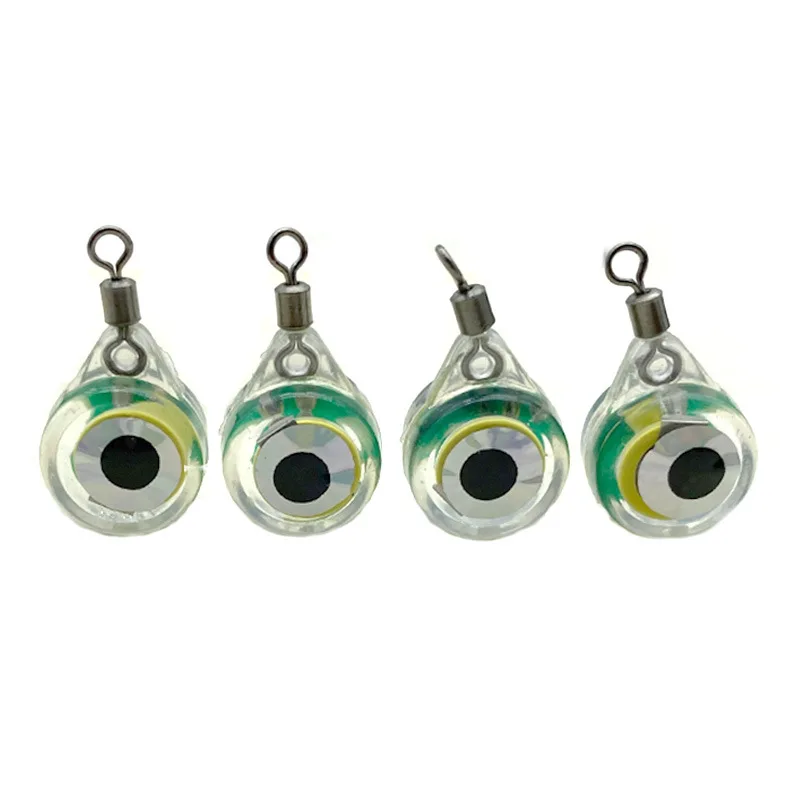 High Quality 5-Color Mini LED Fishing Light Attractor Big Fish Eye Deep Drop with Swivel Made of Durable Silicone