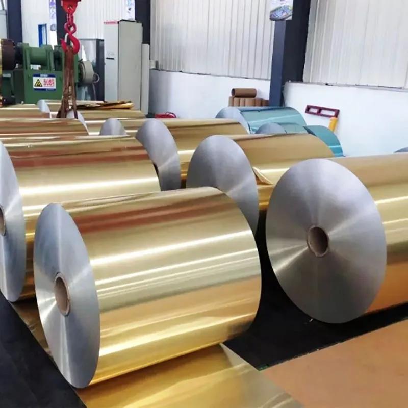 8011 3003 3004 1235 Gold Aluminum Alloy Foil Jumbo Roll Supplier For Food