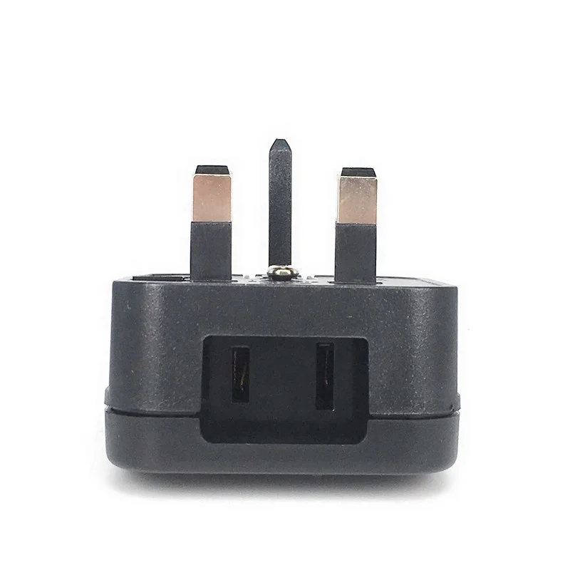 US to UK plug adapter 13A Box Type America CN Flat 2 pins to 3 pins Type-G socket converter for England Singapore Dubai