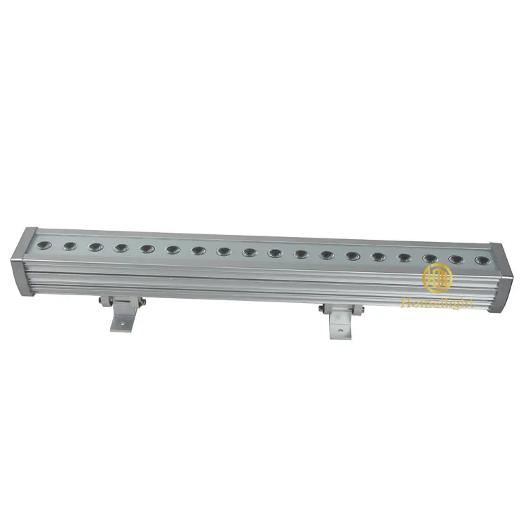Outdoor Wall Washer Light Aluminum Building Wall Washer 18x3W RGB Lights LED Wall Washer Bar for Night Club