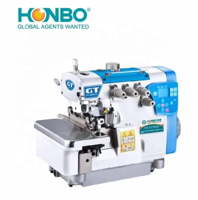 
 HB-GT900D Лидер продаж интеллигентая (ый) Супер высокая скорость прямого привода автоматического оверлок швейная машина  