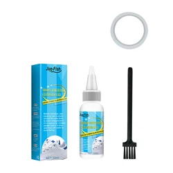 30/100ml White Shoes Stain Polish Cleaner Gel Sneaker Whiten Cleaning Dirt Remover Set with Brush Tape Cleansing Washing Tool