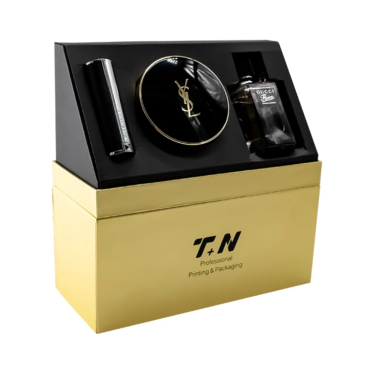 Custom High-Quality Gift Packaging Paper Boxes for Cosmetics, Air Cushions, Perfumes, Lipsticks and Eco-Friendly Inner Pallets