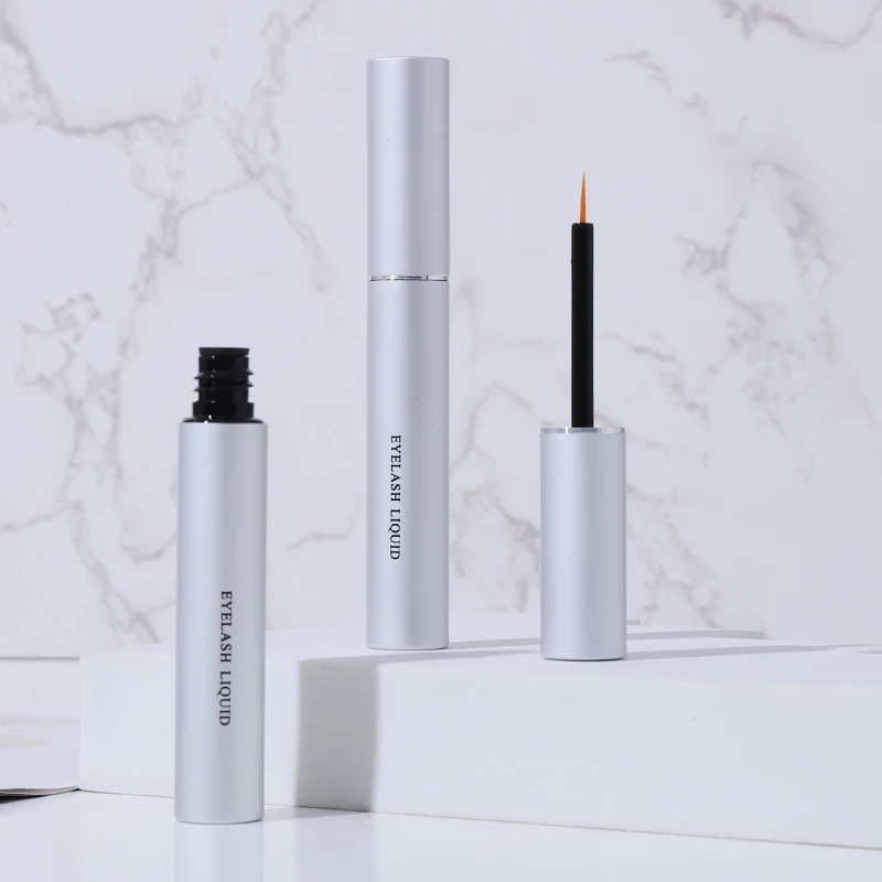Silver Eye Lash Serum Metal 3ml Aluminum Mini Eyeliner Tube 2ml 3 ml