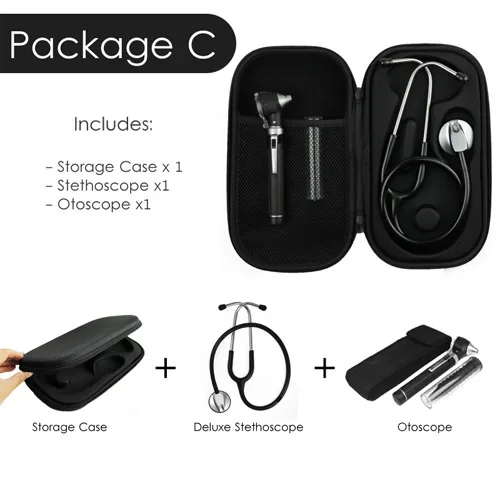 BAILI MEDICAL Medical Surgical Diagnostics Instrument Stethoscope Kits With Nylon Bag For Medical Student