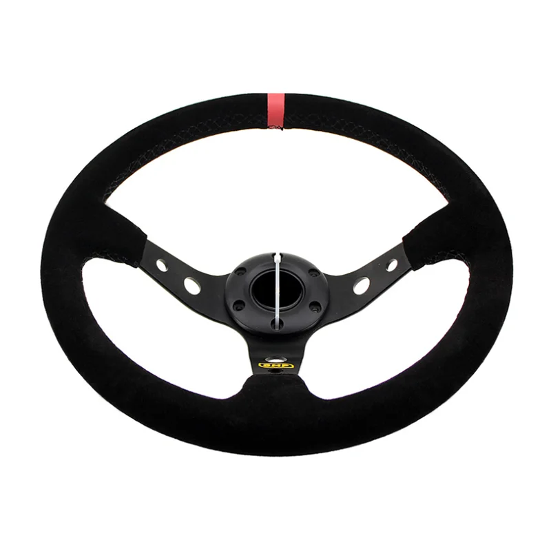 
Car modified steering wheel frosted leather 14 inch/350MM imitation racing sports general steering wheel 