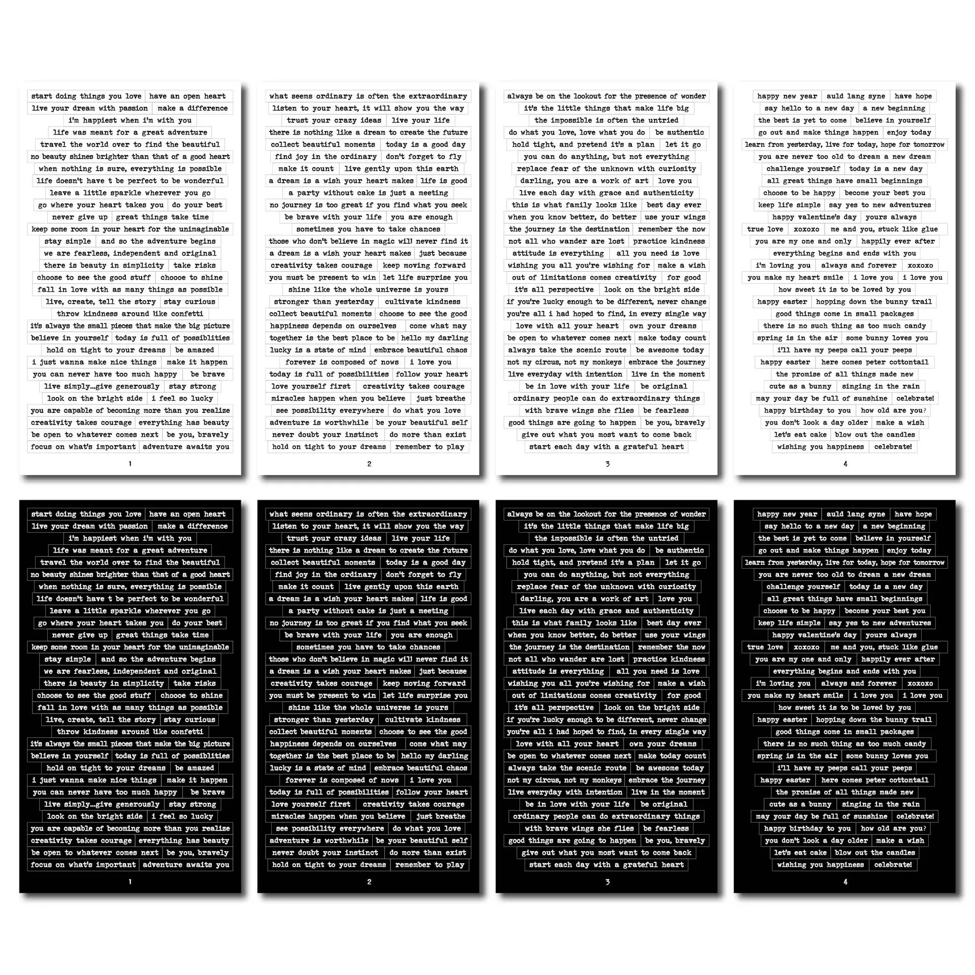 Small Talk Stickers Journal DIY Phrase Word Vintage Scrapbook Quote Stickers for Journaling