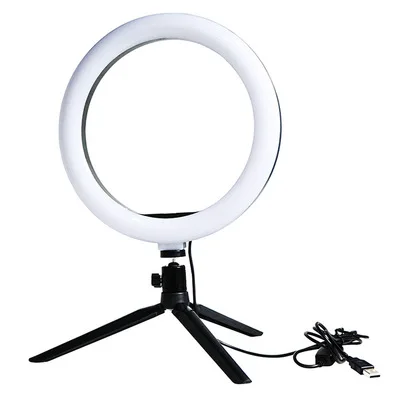 Hot Selling Free Sample Portable 10inch 26cm Table  Ring Light  High Focus LED Light