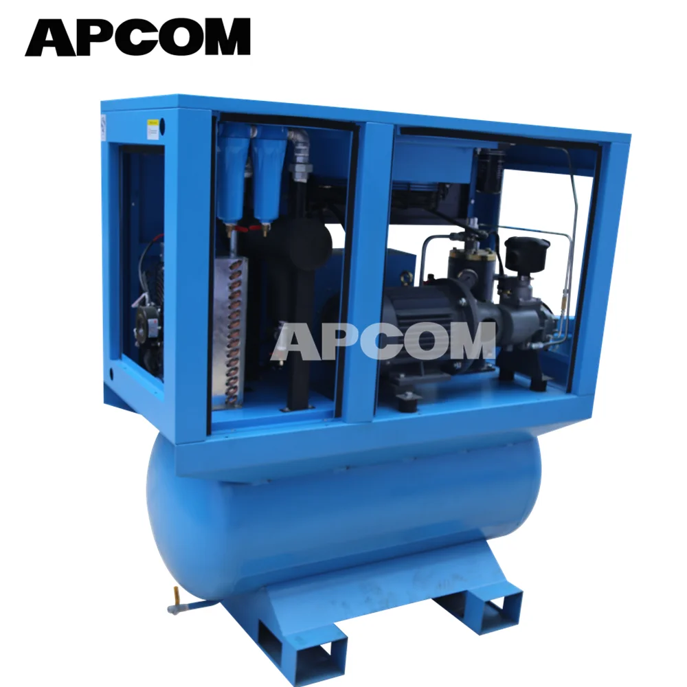 100cfm Dryer  10 Bar Portable Screw Air Compressor Diesel Engine Driven 500 L oil Free Screw Air Compressor
