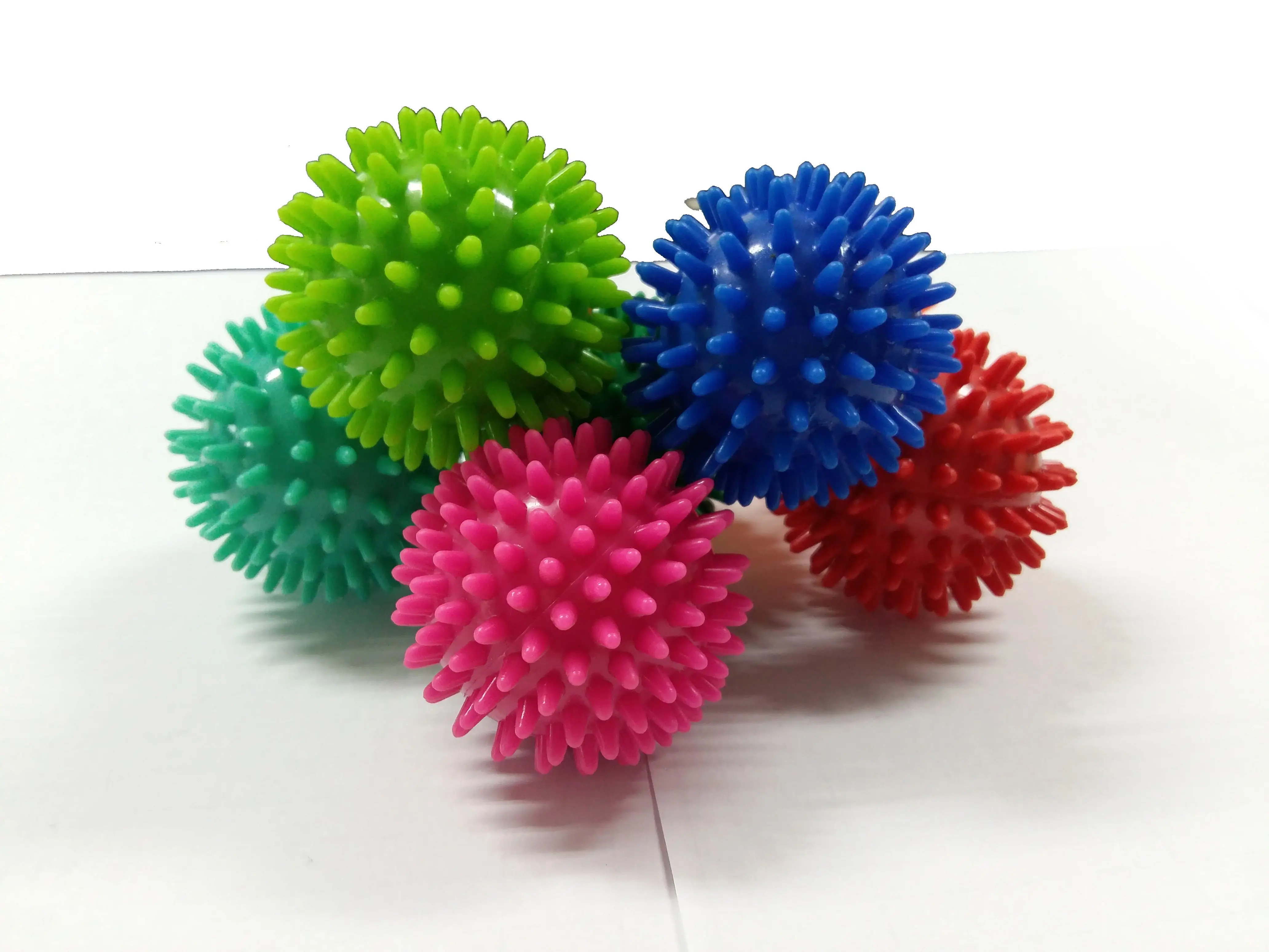7cm small hollow trigger point body spiky myofascial release foot massage roller ball with spikes