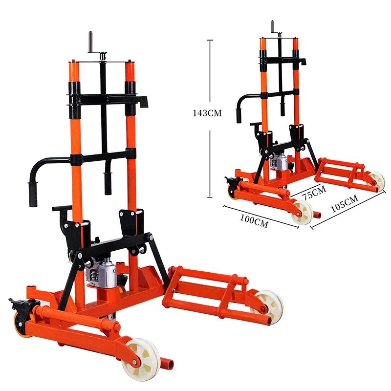 Heavy Duty Hydraulic truck dual  dolly wheel tire lifter in  tire changers Tyre Forklift