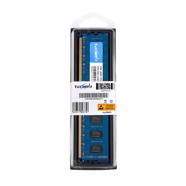 TECMIYO Hot selling Fully Tested Desktop RAm Memory 1333MHz DDR3 2GB PC3 10600U memoria Desktop dimm