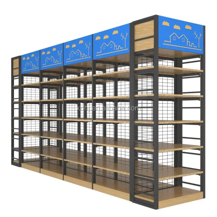 Good Price Beautiful Gondola Supermarket Rack Store Shelf for Sale Light Duty /pharmacy shelving /Grocery Store Display Racks