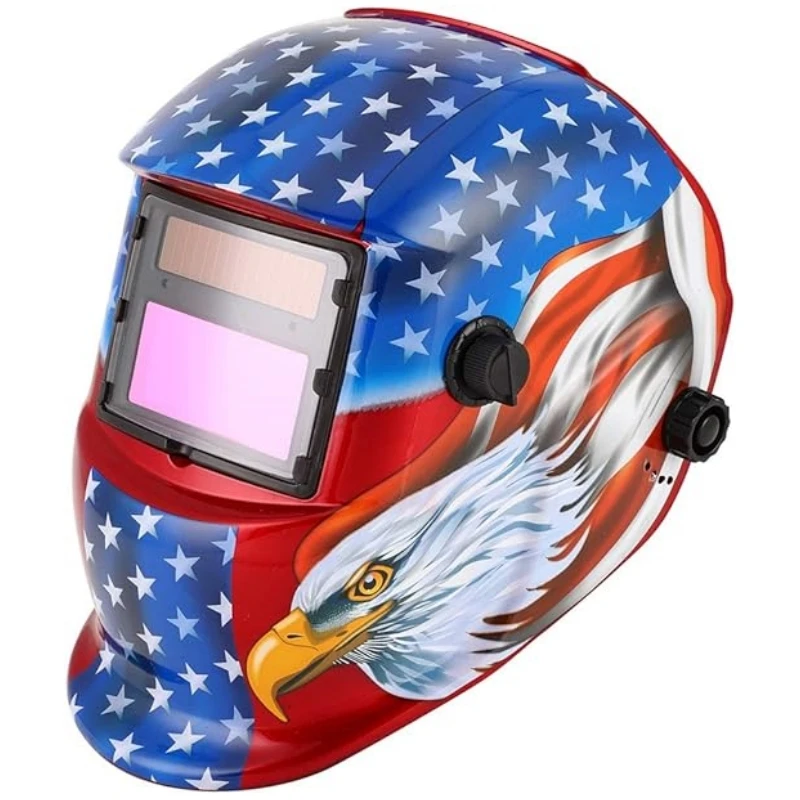 Wejump hot selling Adjustable Automatic Darkening Black PP Welding Helmet for Welding caretas de soldar