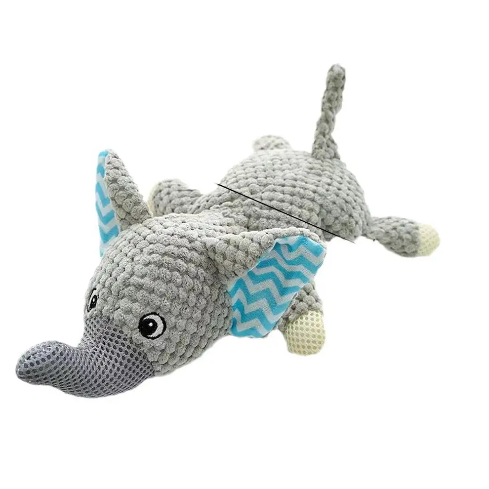 Stuffed soft squeaky plush pet dog toy for s Dinosaur s chew small medium and large