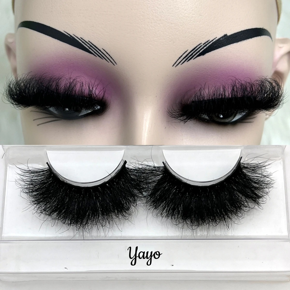 Luxury Lashes Mink Wholesale 25mm Dramatic Long 8D Eyelashes Vendor Private Label False Eyelash