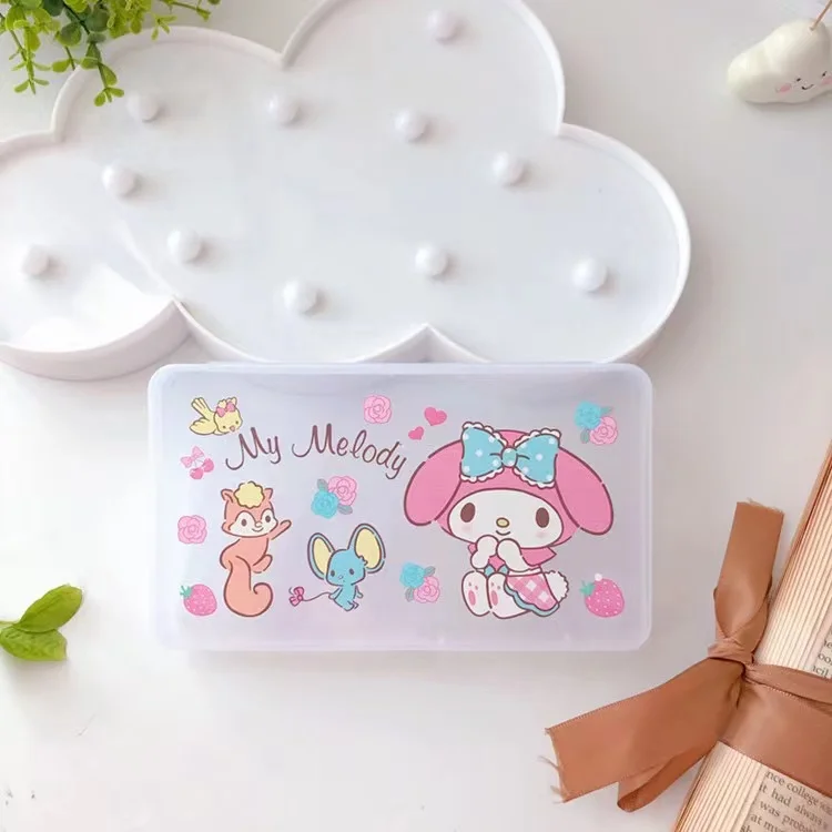 New cartoon storage box plastic cute small object storage box