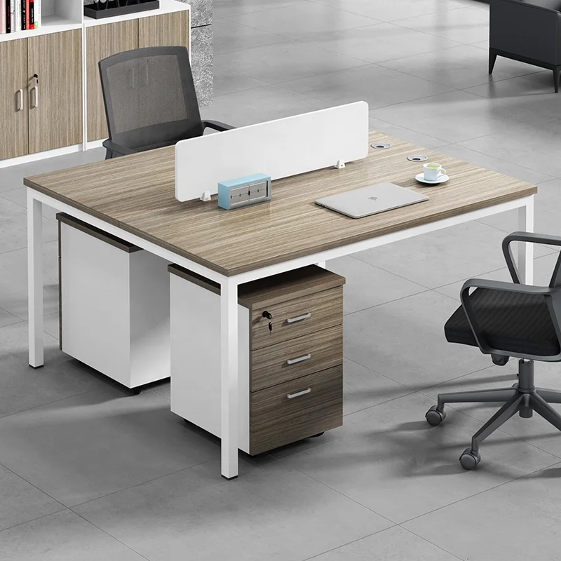 Zitai  Modern table furniture open orange modular 2 seat 4 people cubicles partitions office workstation