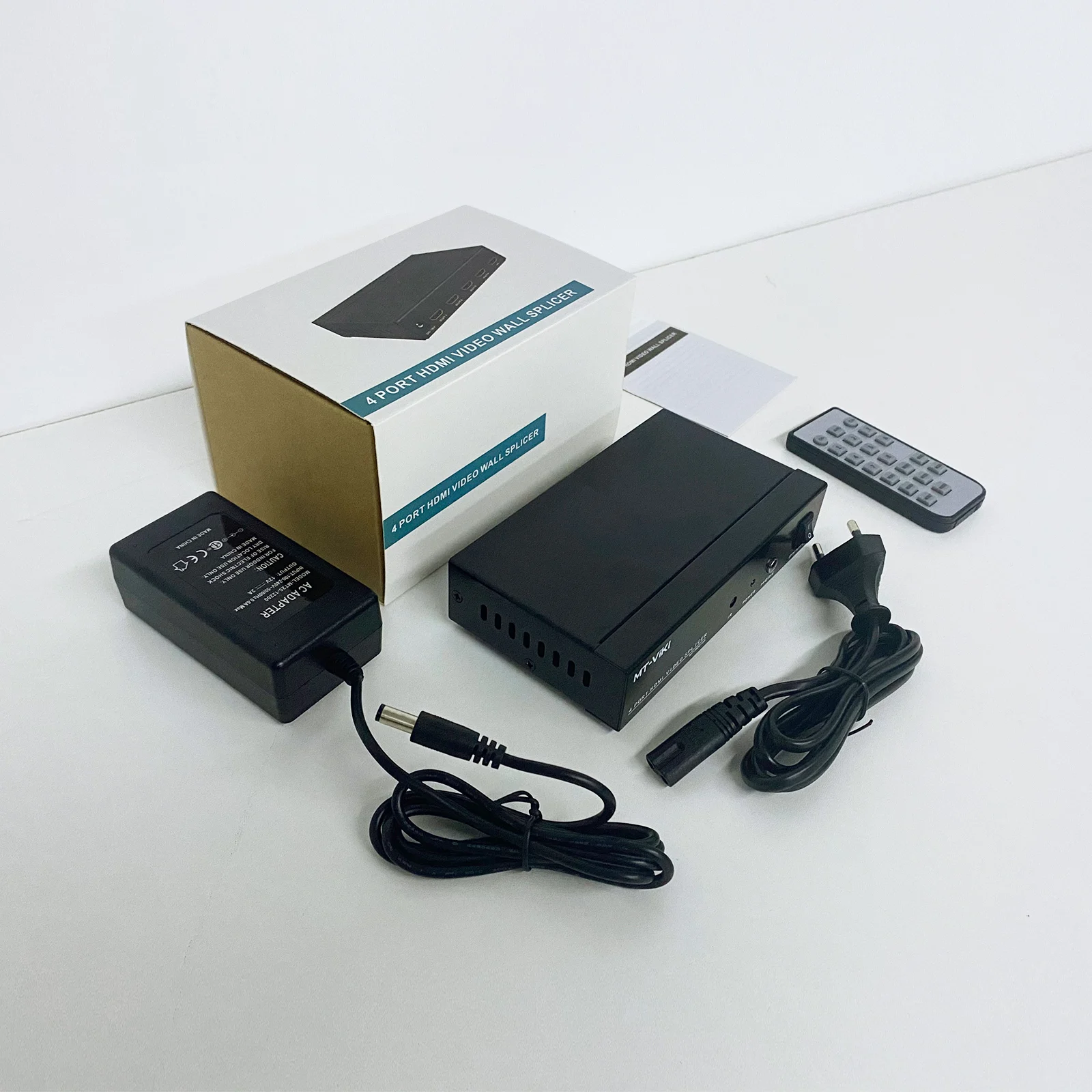 HDMI Video Wall Controller 2x2 4K 30Hz, MT-VIKI 4 port Multiviewer HDMI video wall splicer 1 in 4 out Video wall controller