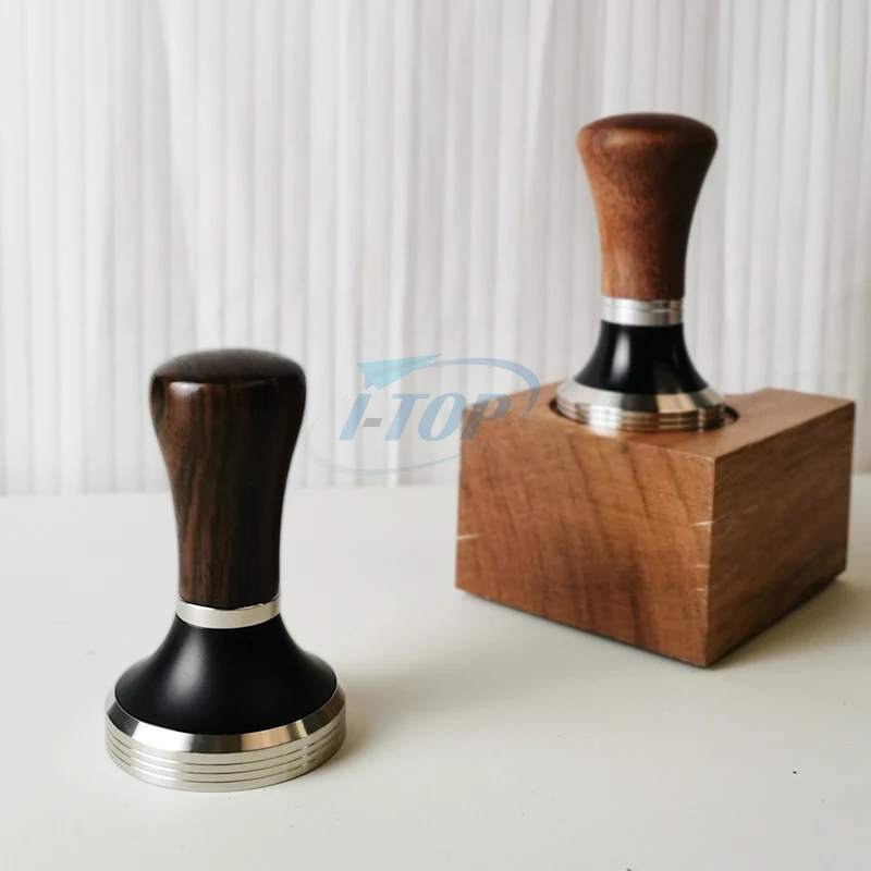 Wooden Coffee Tamper Espresso Coffee Powder Press Tamper