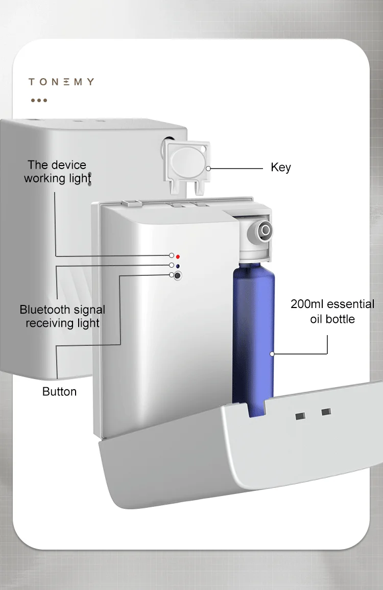 Factory export electric mobile smart control essential oil aroma humidifier diffuser machine