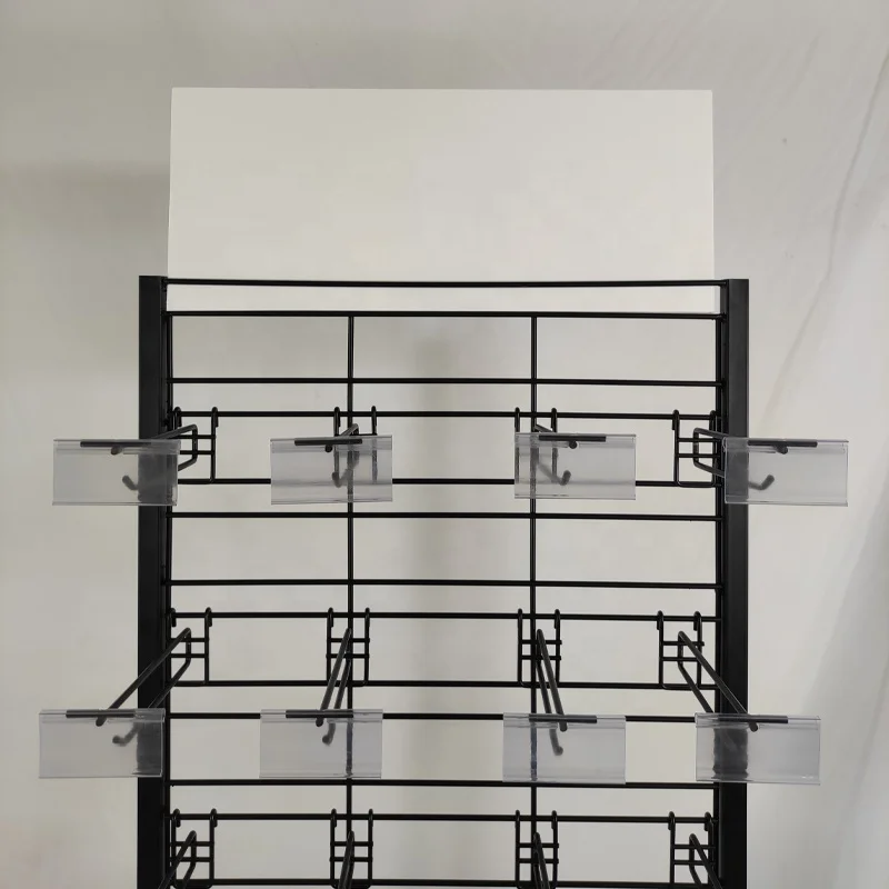 Store Retail Biscuit Potato Chips Candy Snacks Metal Display Stand Label Hook Tool Accessories Display Rack