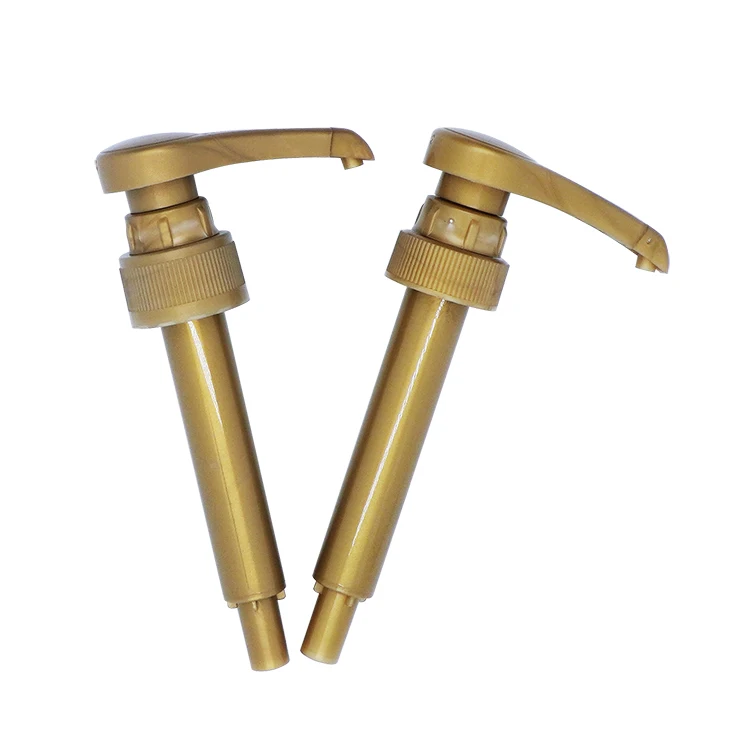Hot Sale Plastic 28/400 28/410 Gold Sauce Syrup Pump Dispenser for Bottles