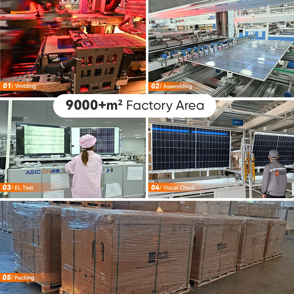 RotterdamWarehouse All Black Panneaux Solaires 450 W 500 Watt Mono Solar Panels To Run A House