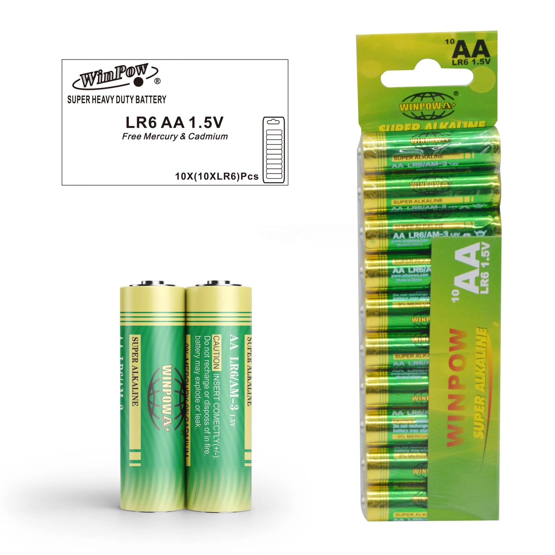 LR6 AA battery UM3 MN1500 E91 Superior LR6 2A alkaline battery lr6 1.5v dry battery