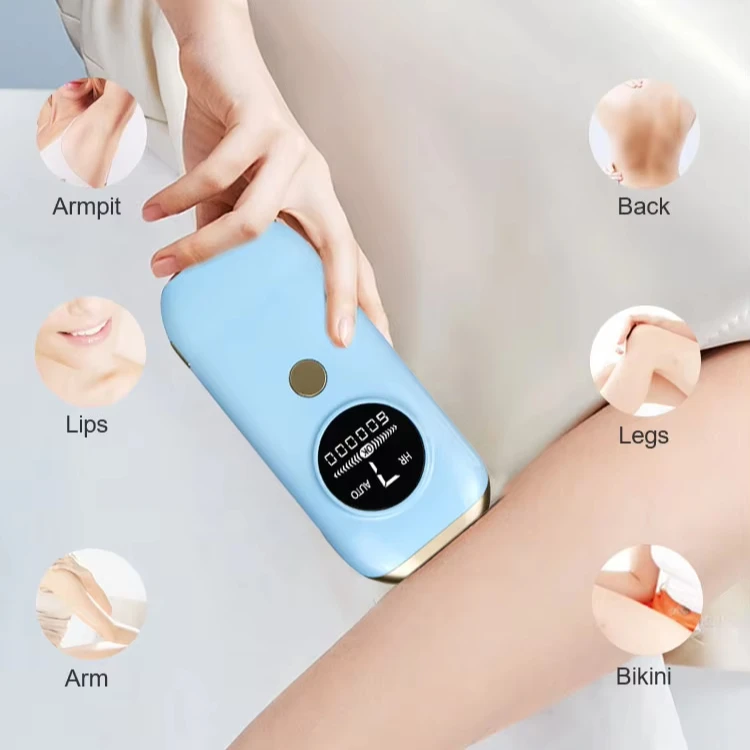 Portable Safety Painless Skin Tone Mini Ipl Laser Hair Remover Machine for Women Arm Lips Bikini Armpit Legs