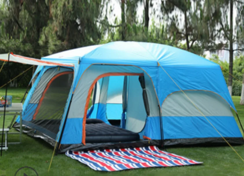 2 Rooms Family Large Tent Suppliers HOT China Travel Fishing Outdoor Oxford Other Waterproof Wholes Buy Camp Double Mesh 10-12