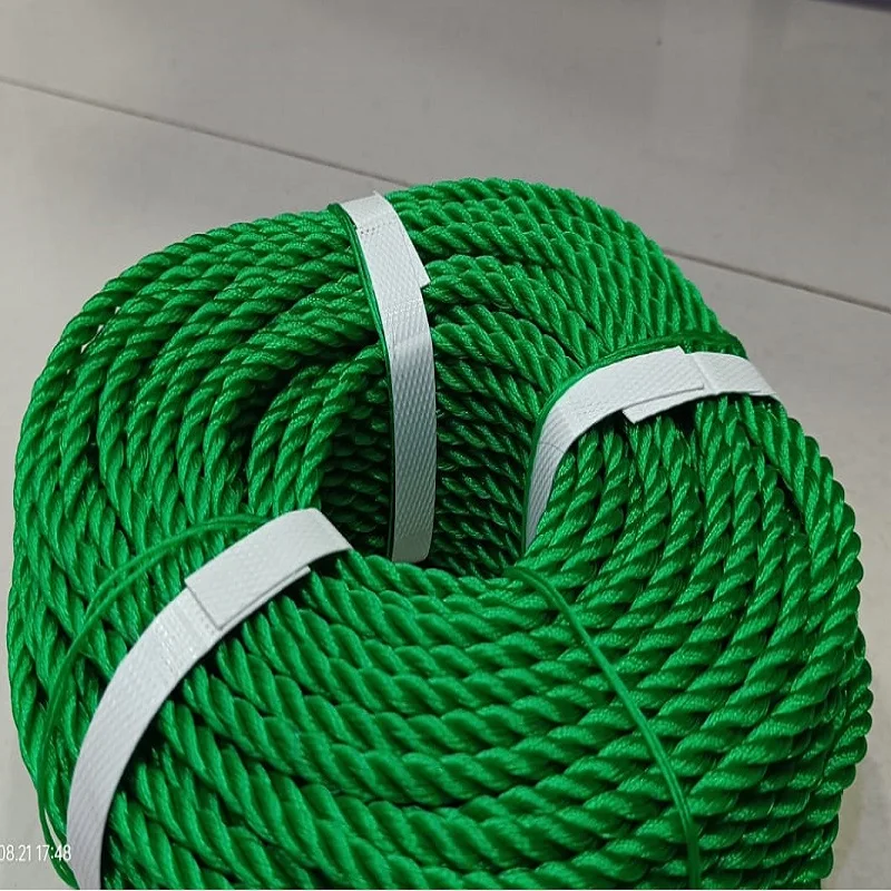 Newly Designed Polyethylene Virgin PE Monofilament Fishing and Marine Twisted Rope HDPE Colourful Twine Rope