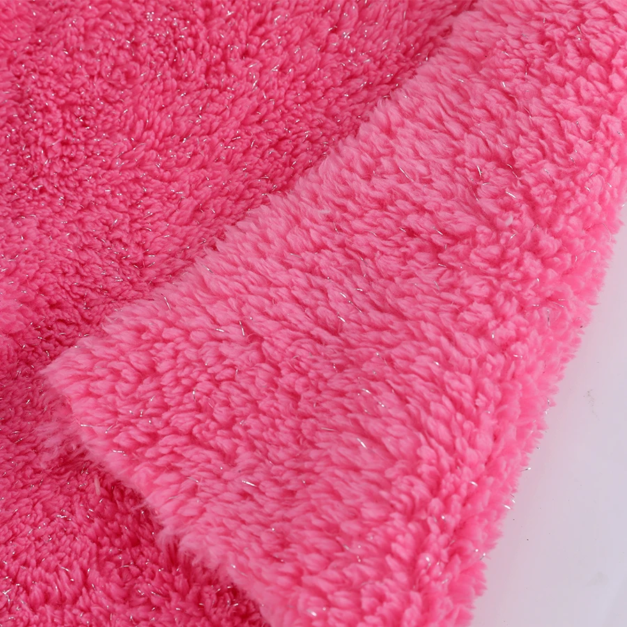 Custom Printed Colorful Thick Double Sided Recycled Polyester Sherpa Fleece Fabric For Nightclothes Blanket