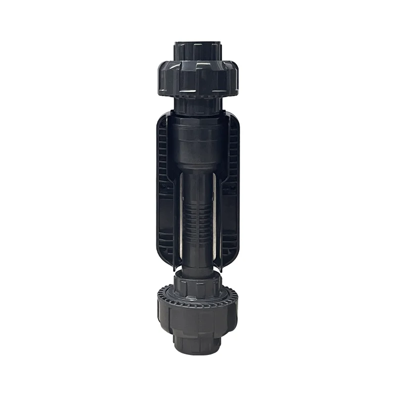 LoRa Enable Wireless Solar Water Timer Smart Motorized Valve DN25 PVC Ball Valve for drip irrigation system kit