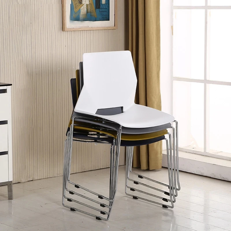 
 Складной стул для столовой, металлические ножки, пластиковый стул для офиса и отеля  