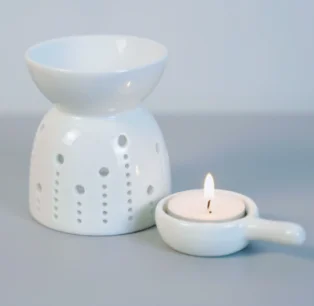 Romantic Ceramic Oil Burner Wax Melt Candle Holder Aromatherapy Furnace Ceramic Oil Stove Furnishings