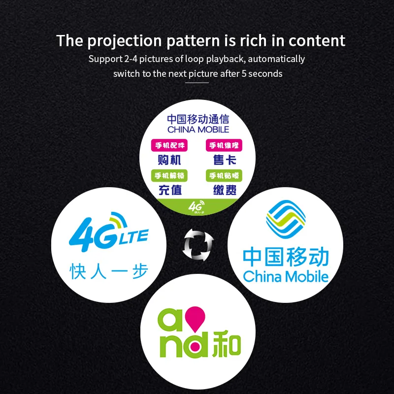 35W Indoor Multi-map Switching Customized advertising GOBO logo Projector