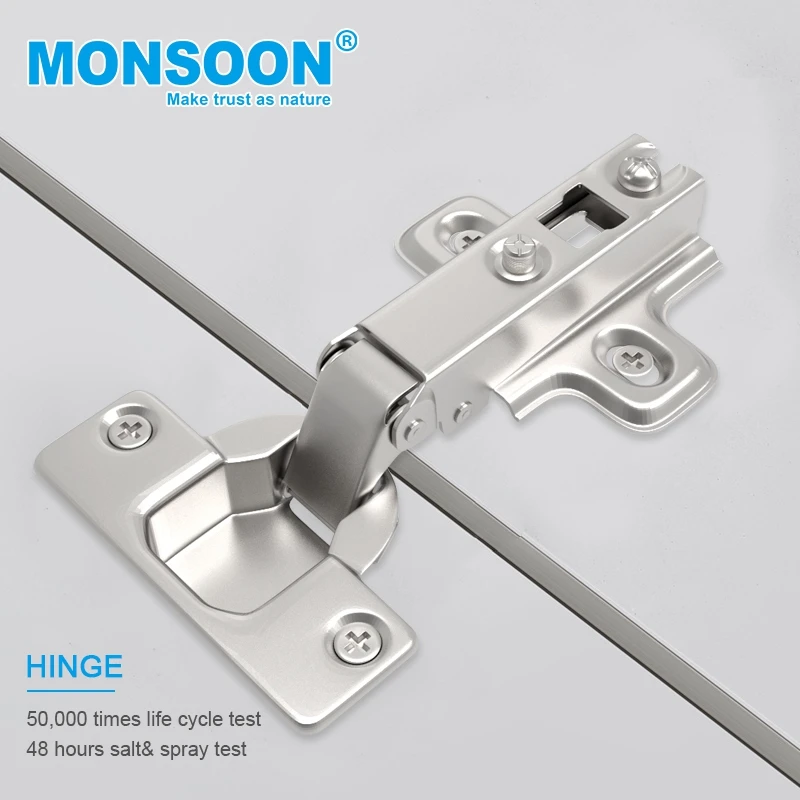 MS01A Hot Sale Hidden Kitchen Cabinet Door Folding Table 35MM Slide On iron Furniture Hinge for cabinet door