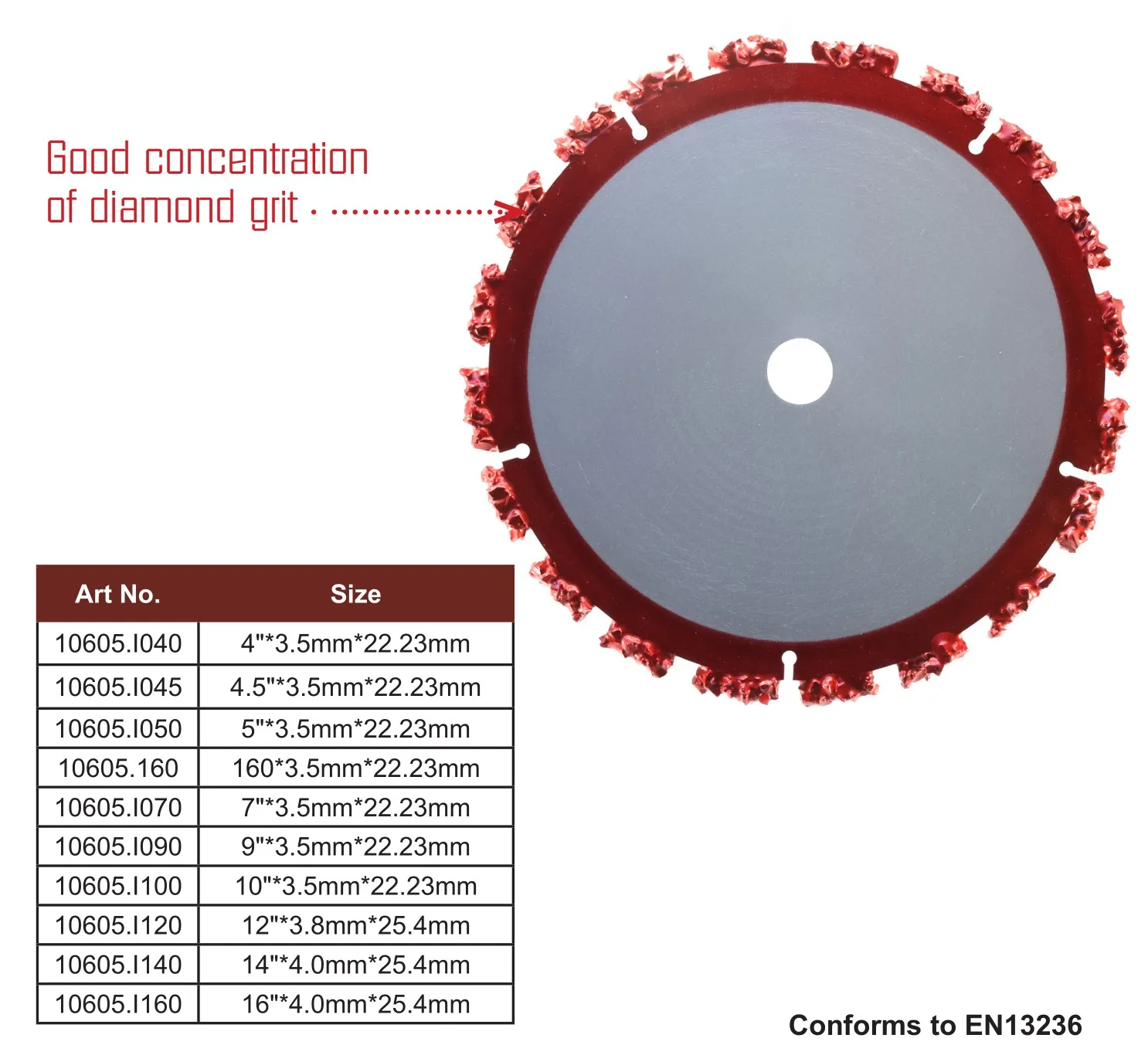 TOOLWAY multi purpose brazed diamond saw blade cutting for wood plastic metal concrete abrasive blocks