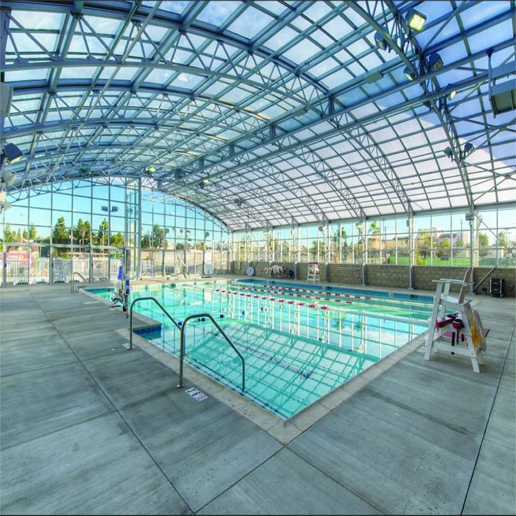 SAFS Modern Designs and Customized Solutions Quick Installation of High Quality Steel Structure Swimming Pool Waterpark Roofs