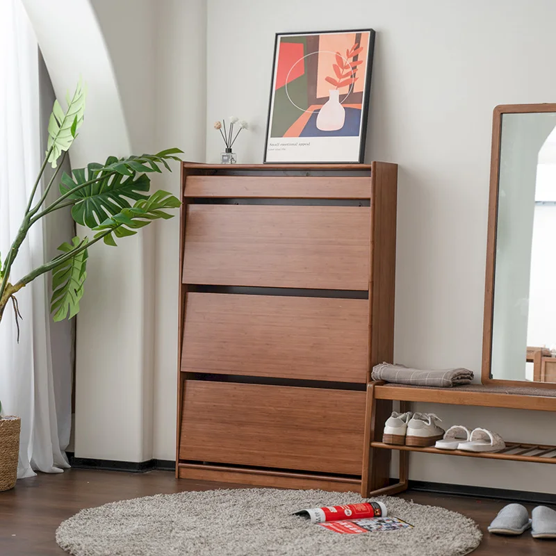 AiLiKEA PLANT HOT SALE OEM&ODM CUSTOMIZED High quality hallway living room furniture bamboo shoe storage bench with seat