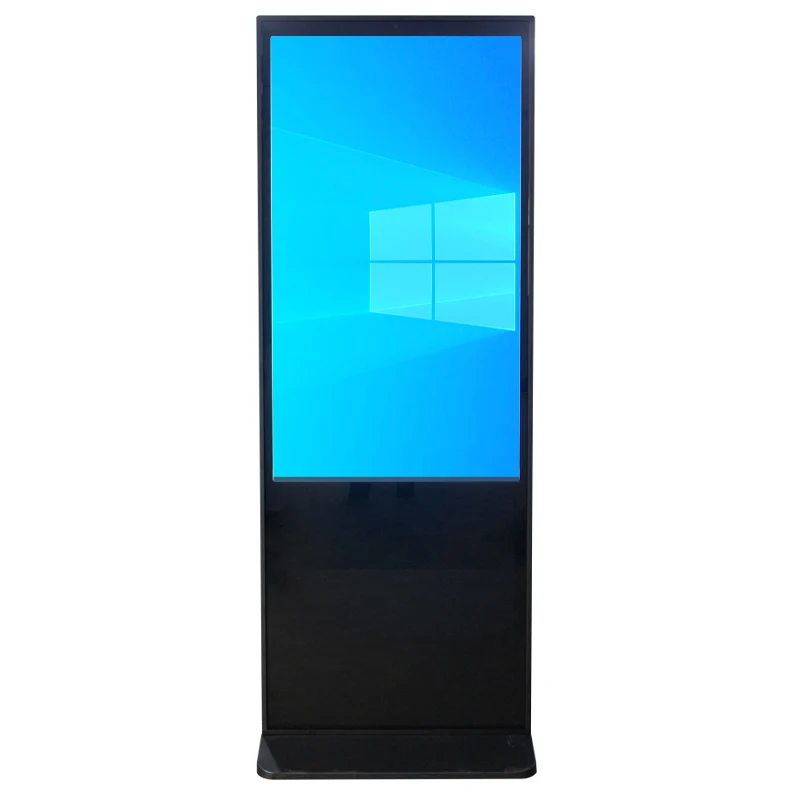 Portable Lcd Touch Screens English Digital Signage Media Player Dual System Videos Displays Kiosk