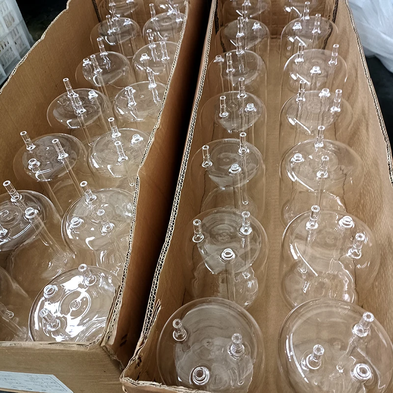 Wholesale polished quartz crystal glass test tube