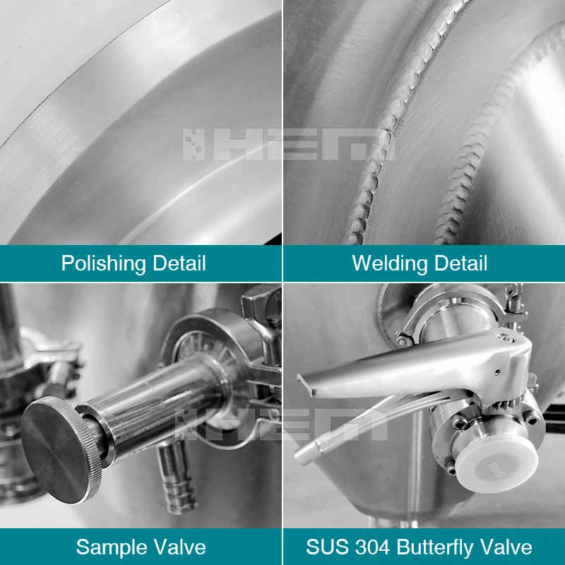 304 stainless steel fermenting equipment 2000L commercial conical fermenting equipment beer