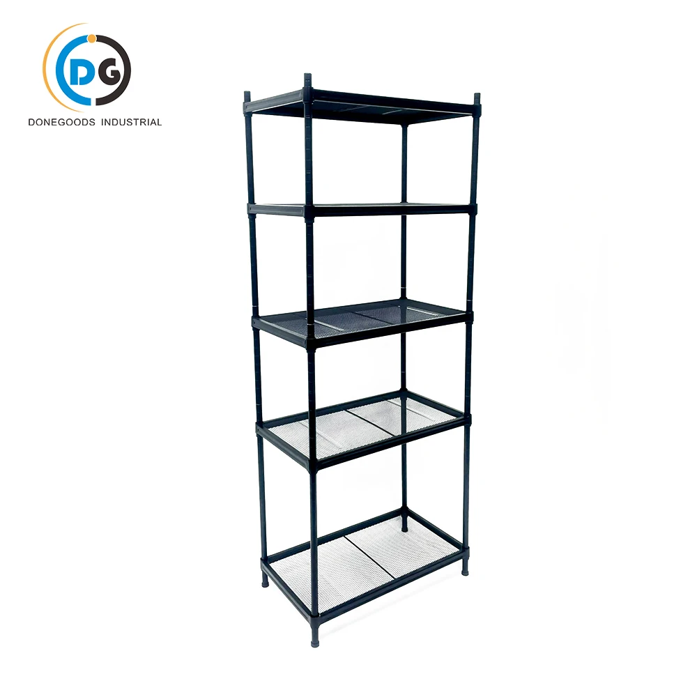 Industrial Metal Storage Shelves Heavy Duty Metal Iron Shelving Multi-Layer Kitchen Storage Shelf