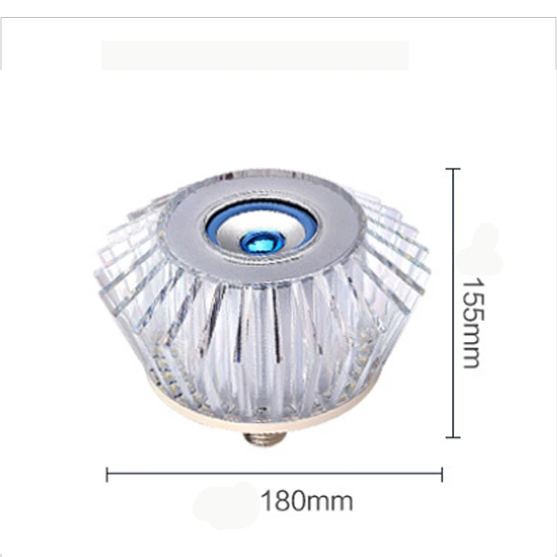 RGB E27 Remote Control Led Flickering Flame Bulb Smart BT Musical Light Mesh Speaker Led Bulb