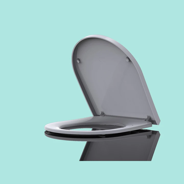 Duroplast UF toilet seat cover with quick release and adjustable hinge silent opening and closing for toilet